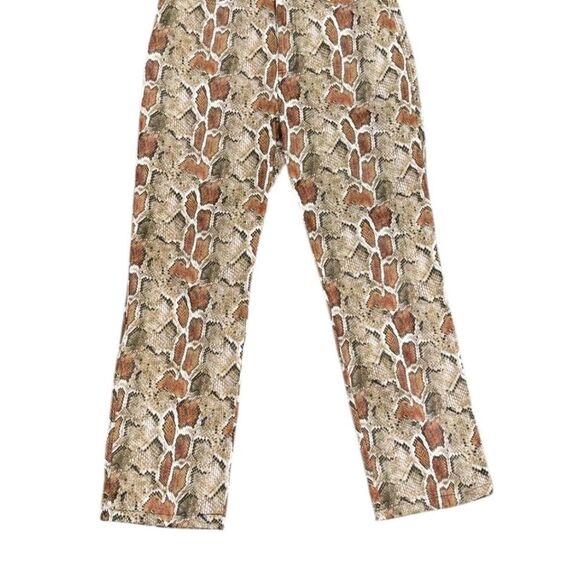 Proenza Schouler White Label Snake-Print Straight-Leg Trousers - Picture 6 of 8